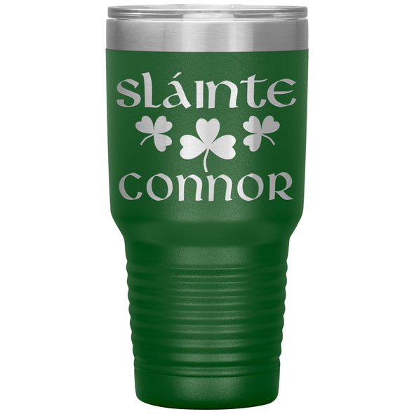 Irish Sláinte Personalized Tumbler 30ozTumblersGreen