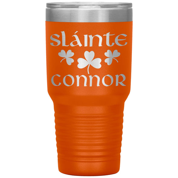 Irish Sláinte Personalized Tumbler 30ozTumblersOrange