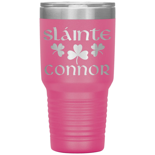 Irish Sláinte Personalized Tumbler 30ozTumblersPink