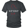 Jaws of Fenrir Ragnarök Runes Cotton T-ShirtT-shirtDistrict Unisex ShirtCharcoalS