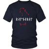 Jaws of Fenrir Ragnarök Runes Cotton T-ShirtT-shirtDistrict Unisex ShirtNavyS