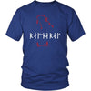 Jaws of Fenrir Ragnarök Runes Cotton T-ShirtT-shirtDistrict Unisex ShirtRoyal BlueS