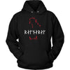 Jaws of Fenrir Ragnarök Runes HoodieT-shirtUnisex HoodieBlackS