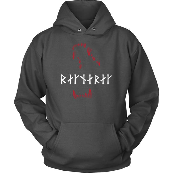 Jaws of Fenrir Ragnarök Runes HoodieT-shirtUnisex HoodieCharcoalS