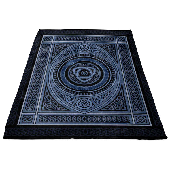 Jormungandr Ouroboros Fleece BlanketBlankets