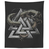 Jormungandr Valknut Wall TapestryTapestries60" x 50"