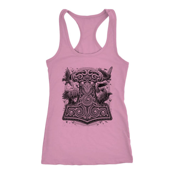 Mjölnir Thors Raven Hammer Racerback TankT-shirtNext Level Racerback TankLilacXS