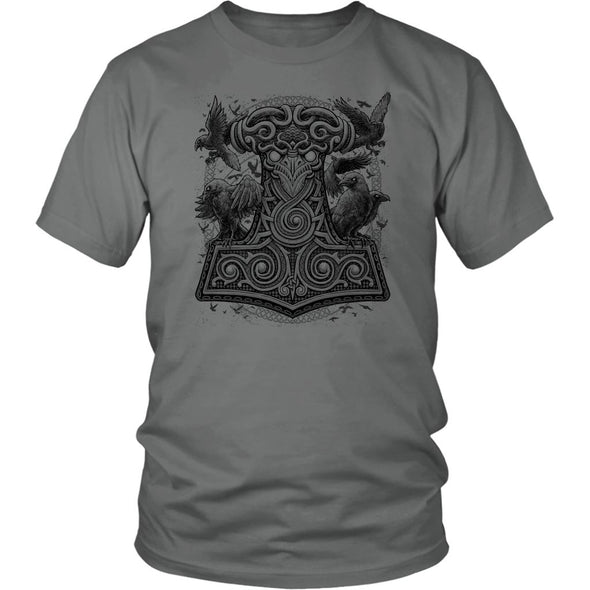 Mjölnir Thors Raven Hammer ShirtT-shirtDistrict Unisex ShirtGreyS