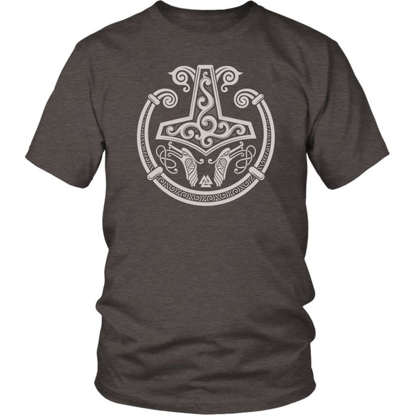 Mjolnir Viking Torc ShirtT-shirtDistrict Unisex ShirtHeather BrownS