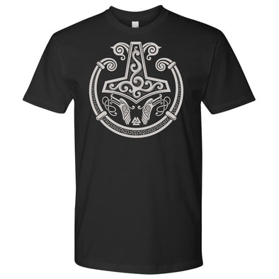 Mjolnir Viking Torc T-ShirtT-shirtNext Level Mens ShirtBlackS