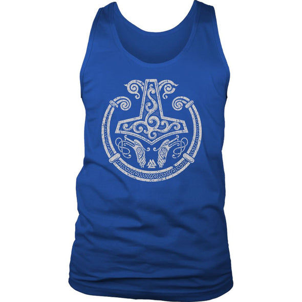 Mjolnir Viking Torc Tank Top DistressedT-shirtDistrict Mens TankRoyal BlueS