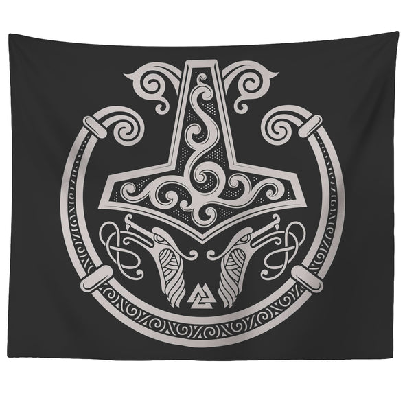 Mjolnir Viking Torc TapestryTapestries60" x 50"