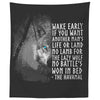 Motivational Norse Viking Wolf Quote Wall TapestryTapestries60" x 50"