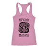 Muninn Huginn Raven Racerback Tank DistressedT-shirtNext Level Racerback TankLilacXS