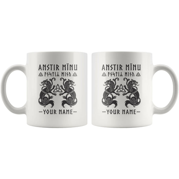 My Love Elder Norse Personalized Wolf MugDrinkware