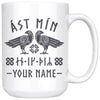 My Love Norse Personalized Raven MugDrinkware15oz Mug