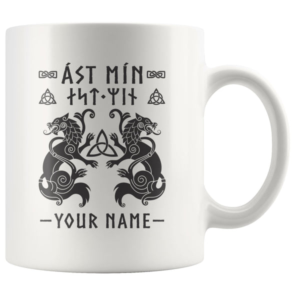 My Love Norse Personalized Wolf MugDrinkware11oz Mug