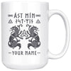 My Love Norse Personalized Wolf MugDrinkware15oz Mug