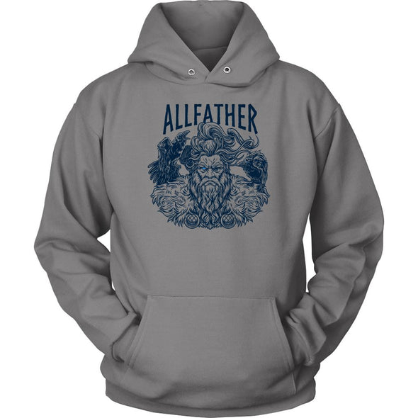 Norse Allfather Odin HoodieT-shirtUnisex HoodieGreyS