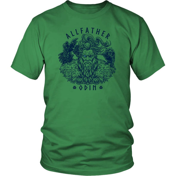 Norse Allfather Odin T-ShirtT-shirtDistrict Unisex ShirtKelly GreenS