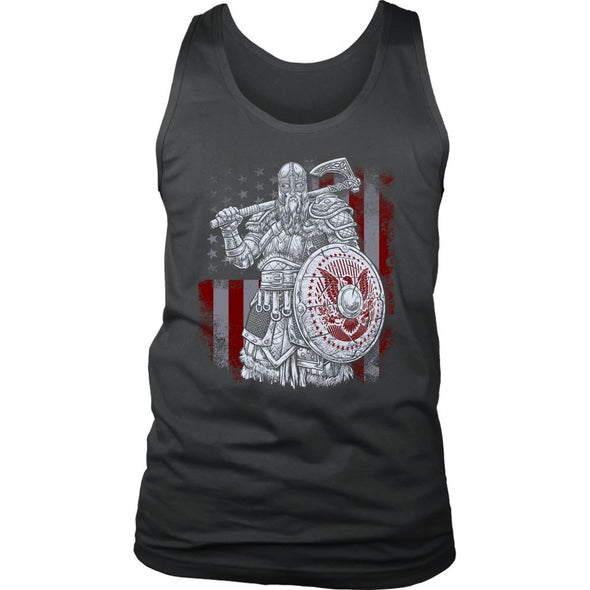 Norse American Viking Mens Tank TopT-shirtDistrict Mens TankCharcoalS