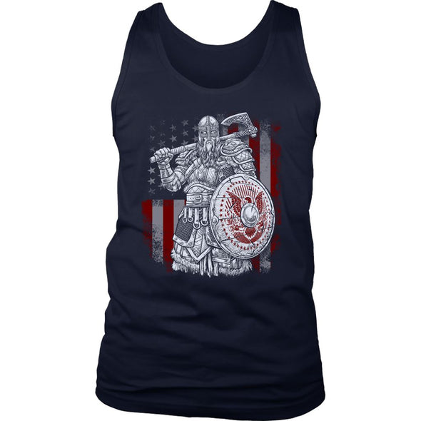 Norse American Viking Mens Tank TopT-shirtDistrict Mens TankNavyS