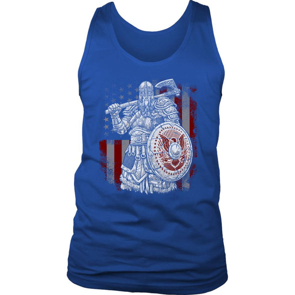 Norse American Viking Mens Tank TopT-shirtDistrict Mens TankRoyal BlueS