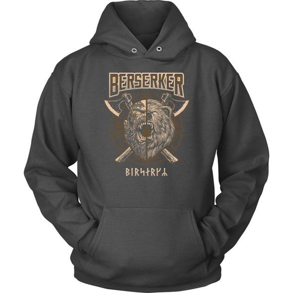 Norse Berserker Viking HoodieT-shirtUnisex HoodieCharcoalS