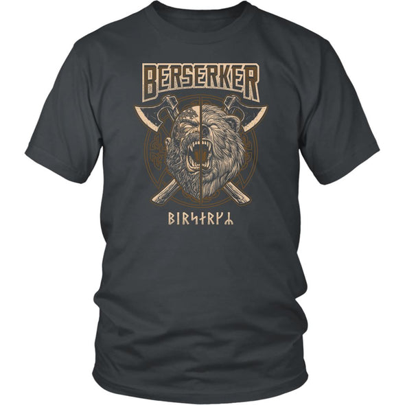 Norse Berserker Viking T-ShirtT-shirtDistrict Unisex ShirtCharcoalS