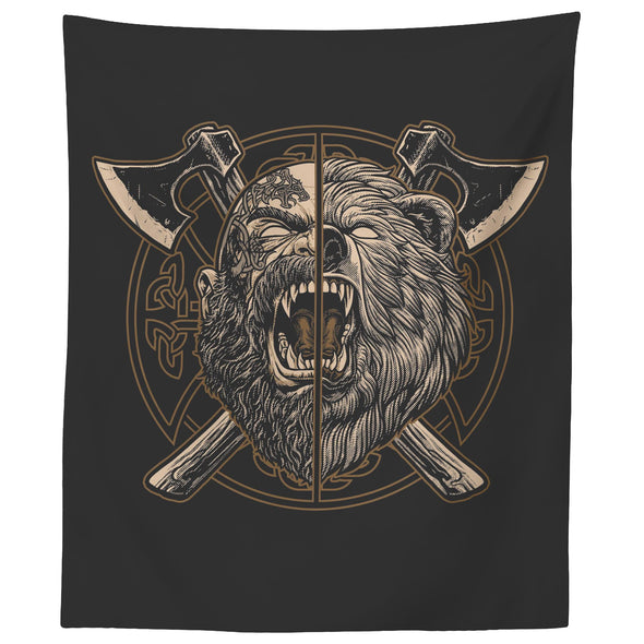 Norse Berserker Viking TapestryTapestries60" x 50"