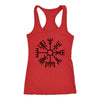 Norse Black Vegvisir Racerback Tank TopT-shirtNext Level Racerback TankRedXS