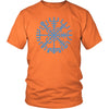 Norse Blue Vegvisir Compass Cotton T-ShirtT-shirtDistrict Unisex ShirtOrangeS