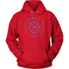 Norse Blue Vegvisir Elder Runes HoodieT-shirtUnisex HoodieRedS