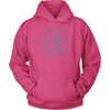 Norse Blue Vegvisir Elder Runes HoodieT-shirtUnisex HoodieSangriaS