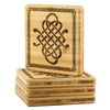 Norse Celtic Knotwork Wood Coasters x4Coasters