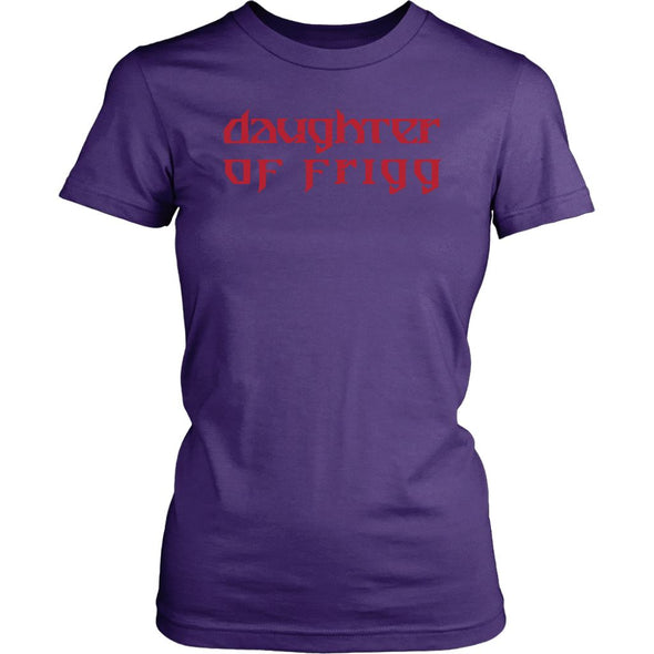 Norse Daughter of Frigg Womens T-ShirtT-shirtDistrict Womens ShirtPurpleXS