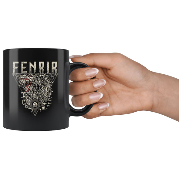 Norse Fenrir Black MugDrinkware