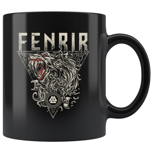 Norse Fenrir Black MugDrinkwareFenrir