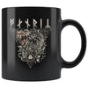 Norse Fenrir Black MugDrinkwareRunes