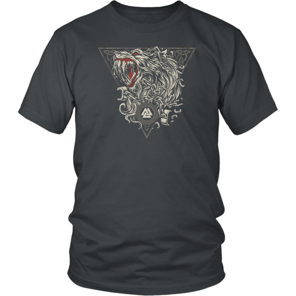 Norse Fenrir T-ShirtT-shirtDistrict Unisex ShirtCharcoalS