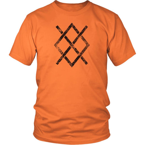 Norse Gungnir Odin Symbol T-ShirtT-shirtDistrict Unisex ShirtOrangeS