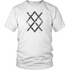 Norse Gungnir Odin Symbol T-ShirtT-shirtDistrict Unisex ShirtWhiteS