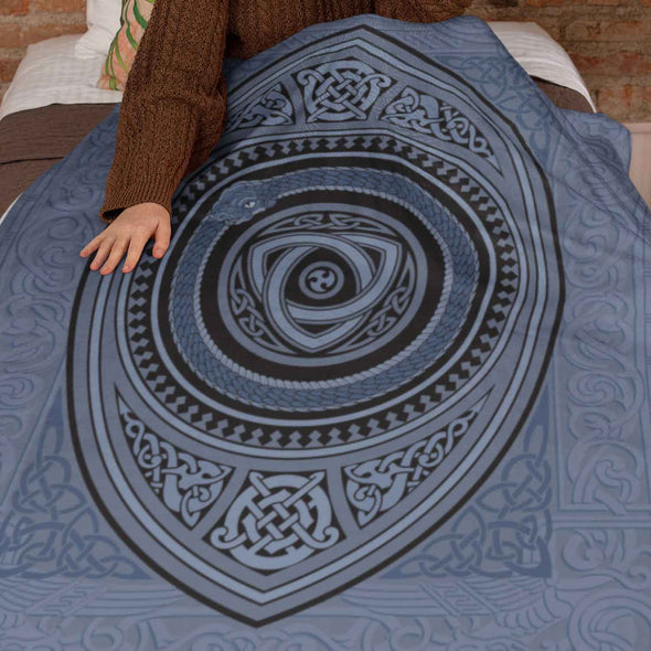 Norse Jormungandr Ouroboros BlanketBlankets