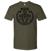 Norse Mjolnir Torc T-Shirt DistressedT-shirtNext Level Mens ShirtMilitary GreenS