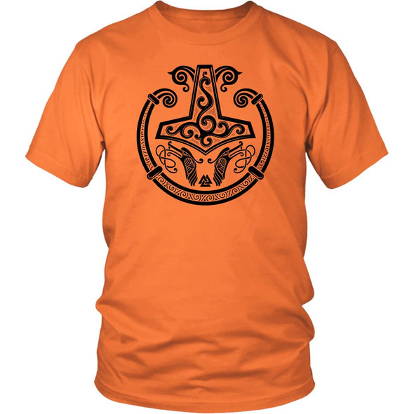 Norse Mjolnir Viking Torc ShirtT-shirtDistrict Unisex ShirtOrangeS