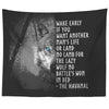 Norse Motivational Viking Wolf Quote TapestryTapestries60" x 50"