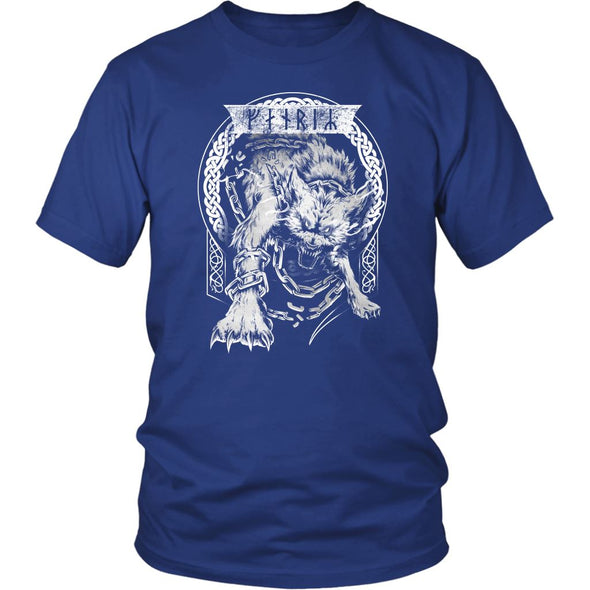 Norse Mythology Fenrir Runes T-ShirtT-shirtDistrict Unisex ShirtRoyal BlueS