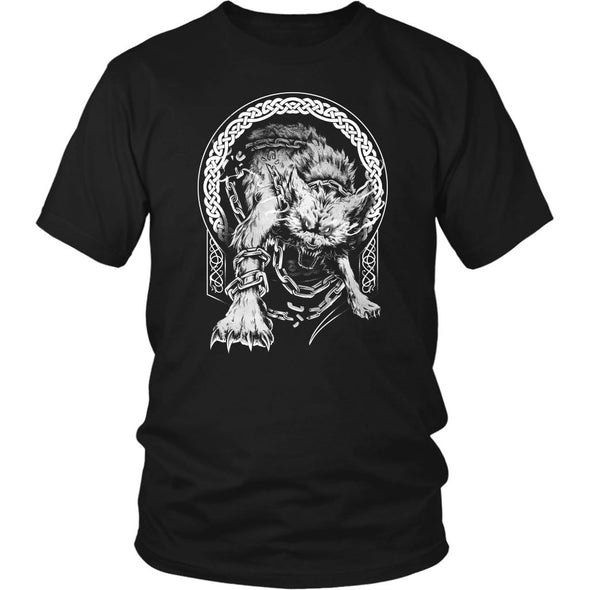 Norse Mythology Fenrir T-ShirtT-shirtDistrict Unisex ShirtBlackS