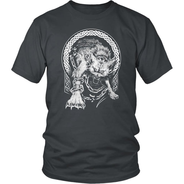 Norse Mythology Fenrir T-ShirtT-shirtDistrict Unisex ShirtCharcoalS