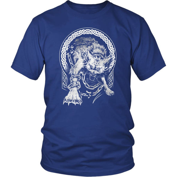 Norse Mythology Fenrir T-ShirtT-shirtDistrict Unisex ShirtRoyal BlueS